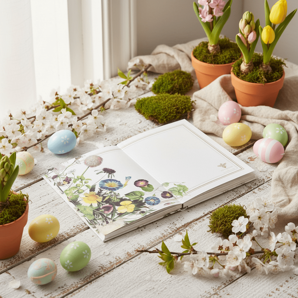 Notizbuch DIN A5 – Flower Garden Kollektion mit Blumen- oder Vogelmotiven {{ Shabby Chic und Landhaus Deko }} {{ www.Stein-Alt.de }}