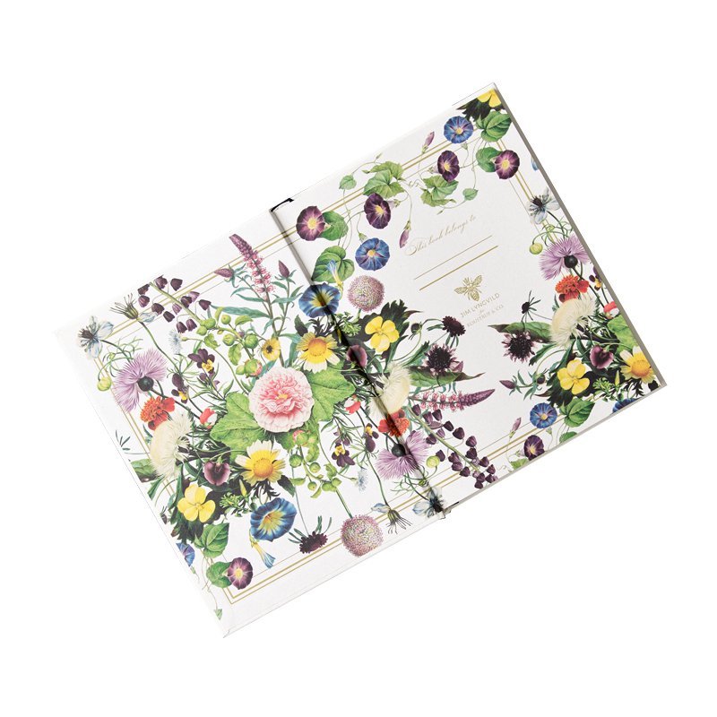 Notizbuch DIN A5 – Flower Garden Kollektion mit Blumen- oder Vogelmotiven Blumen {{ Shabby Chic und Landhaus Deko }} {{ www.Stein-Alt.de }}