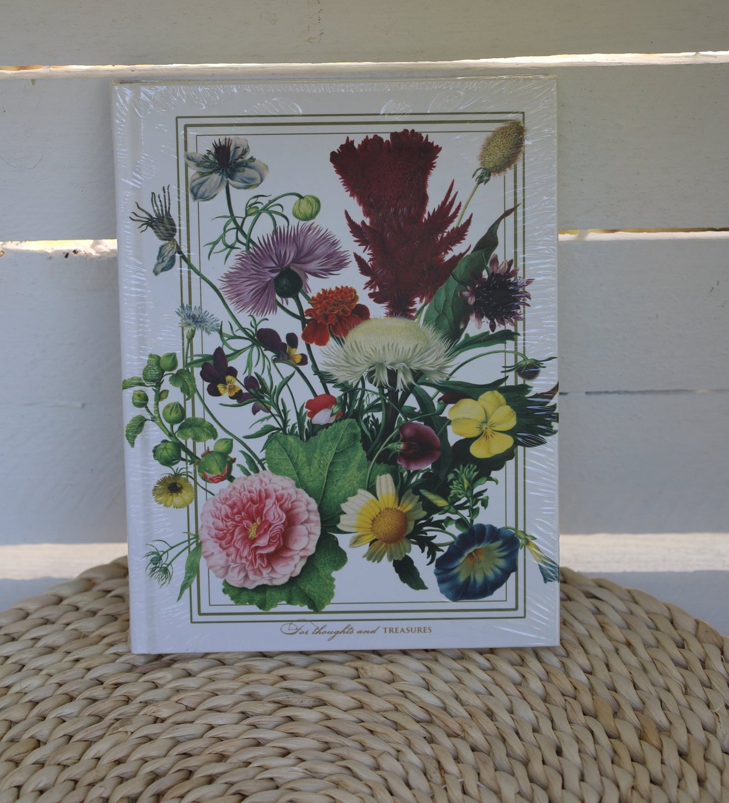 Notizbuch DIN A5 – Flower Garden Kollektion mit Blumen- oder Vogelmotiven {{ Shabby Chic und Landhaus Deko }} {{ www.Stein-Alt.de }}