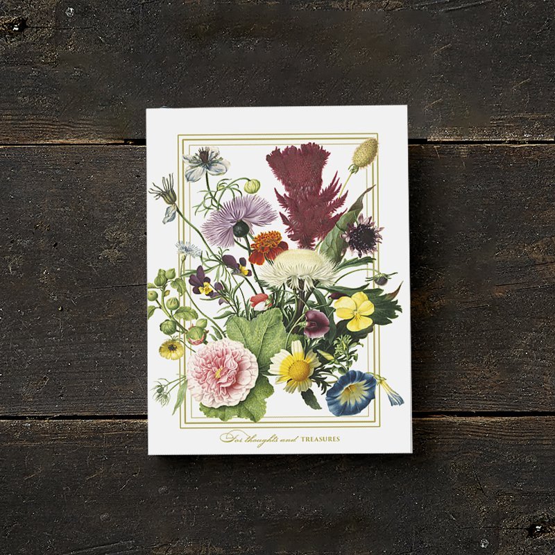 Notizbuch DIN A5 – Flower Garden Kollektion mit Blumen- oder Vogelmotiven {{ Shabby Chic und Landhaus Deko }} {{ www.Stein-Alt.de }}