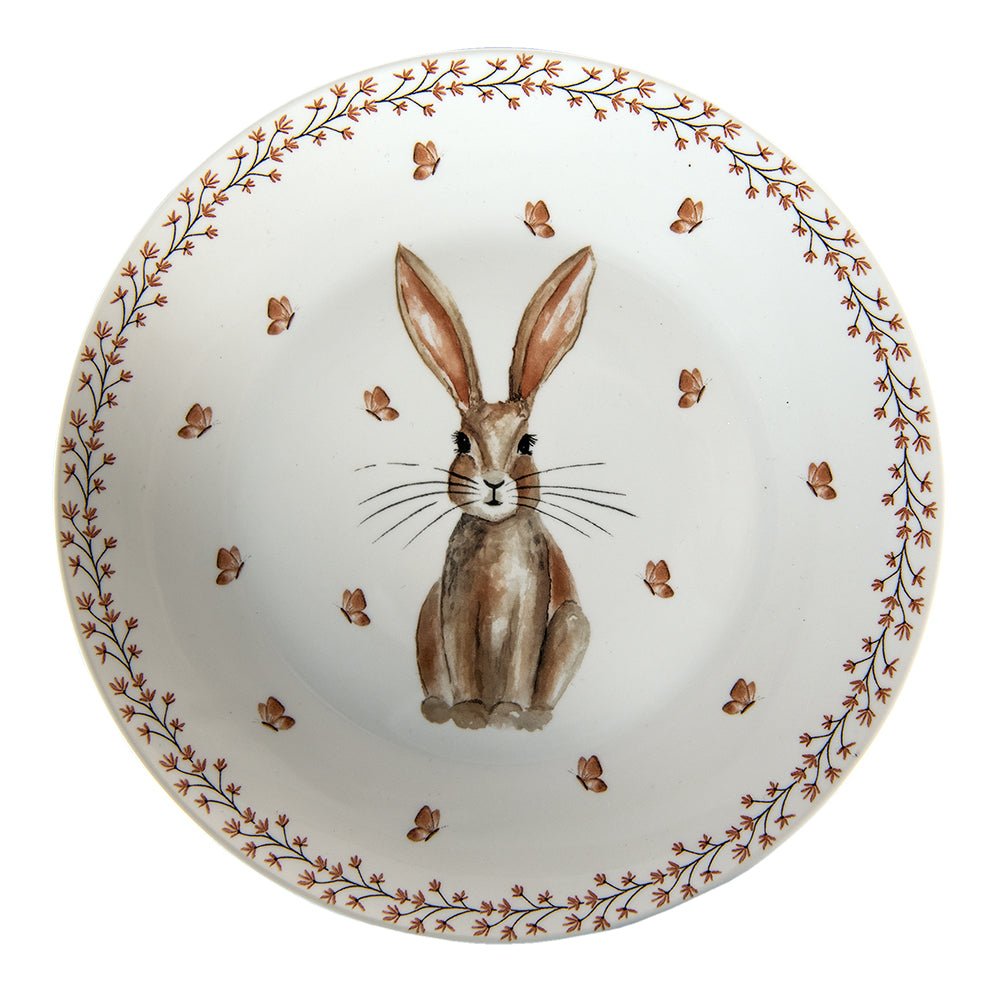 Oster Geschirr Porzellan mit Hasen-Motiv – Teller, Tasse & Schale Landhaus-Stil {{ Shabby Chic und Landhaus Deko }} {{ www.Stein-Alt.de }}