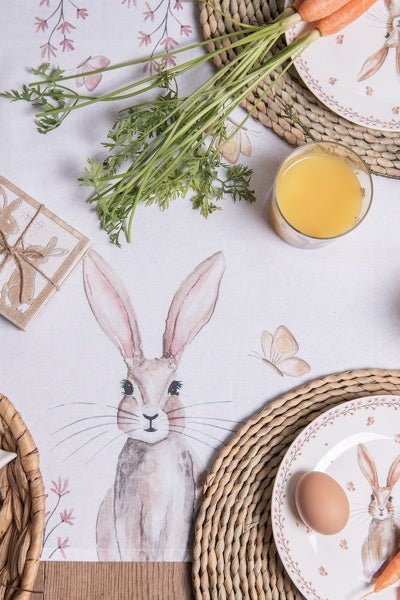 Oster Geschirr Porzellan mit Hasen-Motiv – Teller, Tasse & Schale Landhaus-Stil {{ Shabby Chic und Landhaus Deko }} {{ www.Stein-Alt.de }}