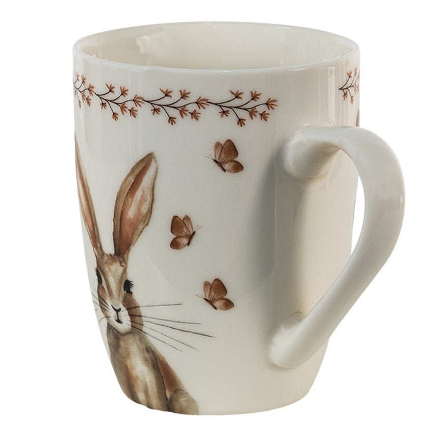 Oster Geschirr Porzellan mit Hasen-Motiv – Teller, Tasse & Schale Landhaus-Stil {{ Shabby Chic und Landhaus Deko }} {{ www.Stein-Alt.de }}
