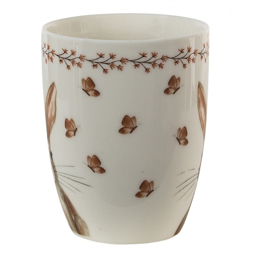 Oster Geschirr Porzellan mit Hasen-Motiv – Teller, Tasse & Schale Landhaus-Stil {{ Shabby Chic und Landhaus Deko }} {{ www.Stein-Alt.de }}