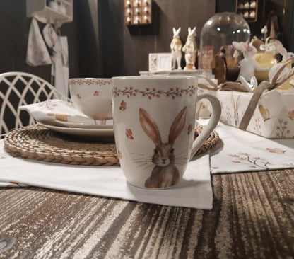 Geschirr Oster Geschirr Porzellan mit Hasen-Motiv – Teller, Tasse & Schale Landhaus-Stil Shabby Chic und Landhaus Deko bei www.Stein-Alt.de