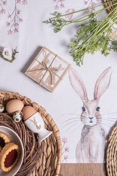 Oster Geschirr Porzellan mit Hasen-Motiv – Teller, Tasse & Schale Landhaus-Stil {{ Shabby Chic und Landhaus Deko }} {{ www.Stein-Alt.de }}