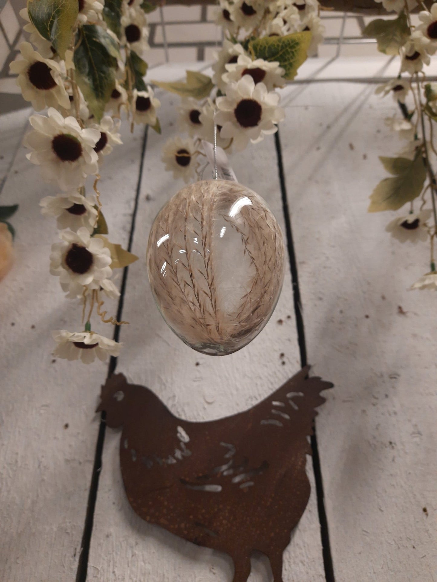 Ostereier Glas 3er Set – Gefüllt mit Trockenblumen – Frühlingsdeko Landhaus {{ Shabby Chic und Landhaus Deko }} {{ www.Stein-Alt.de }}