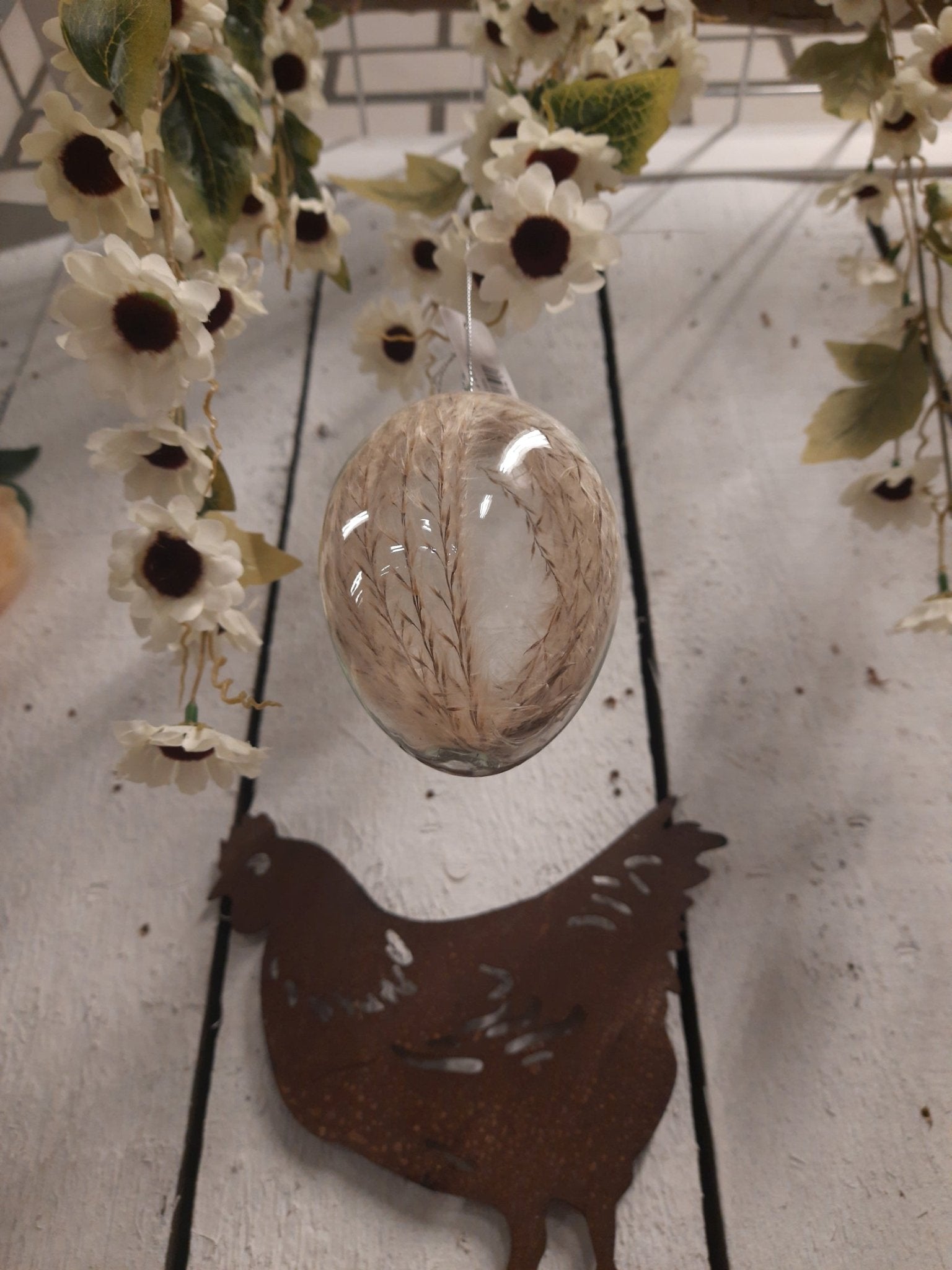 Ostereier Glas 3er Set – Gefüllt mit Trockenblumen – Frühlingsdeko Landhaus {{ Shabby Chic und Landhaus Deko }} {{ www.Stein-Alt.de }}