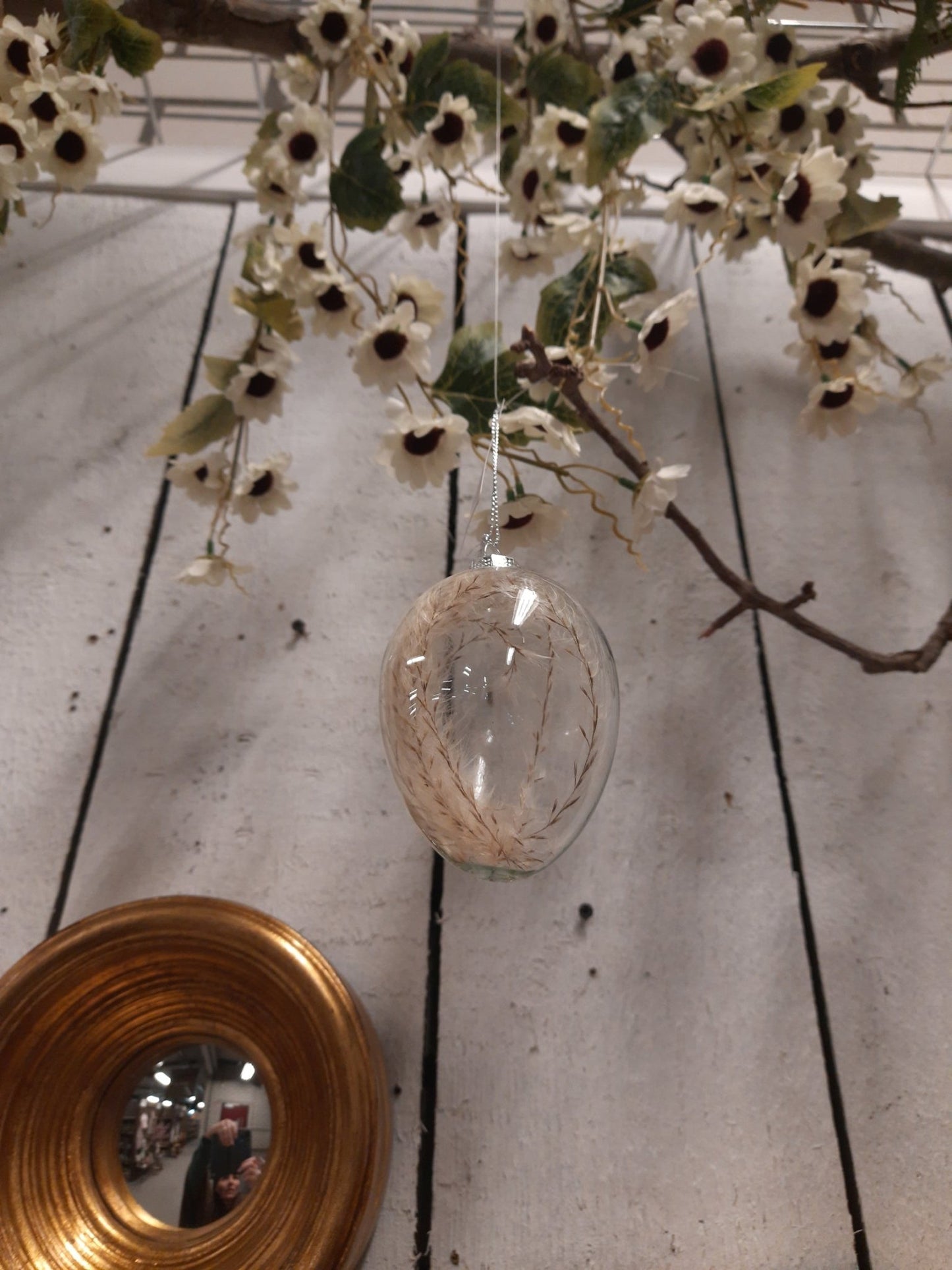 Ostereier Glas 3er Set – Gefüllt mit Trockenblumen – Frühlingsdeko Landhaus {{ Shabby Chic und Landhaus Deko }} {{ www.Stein-Alt.de }}