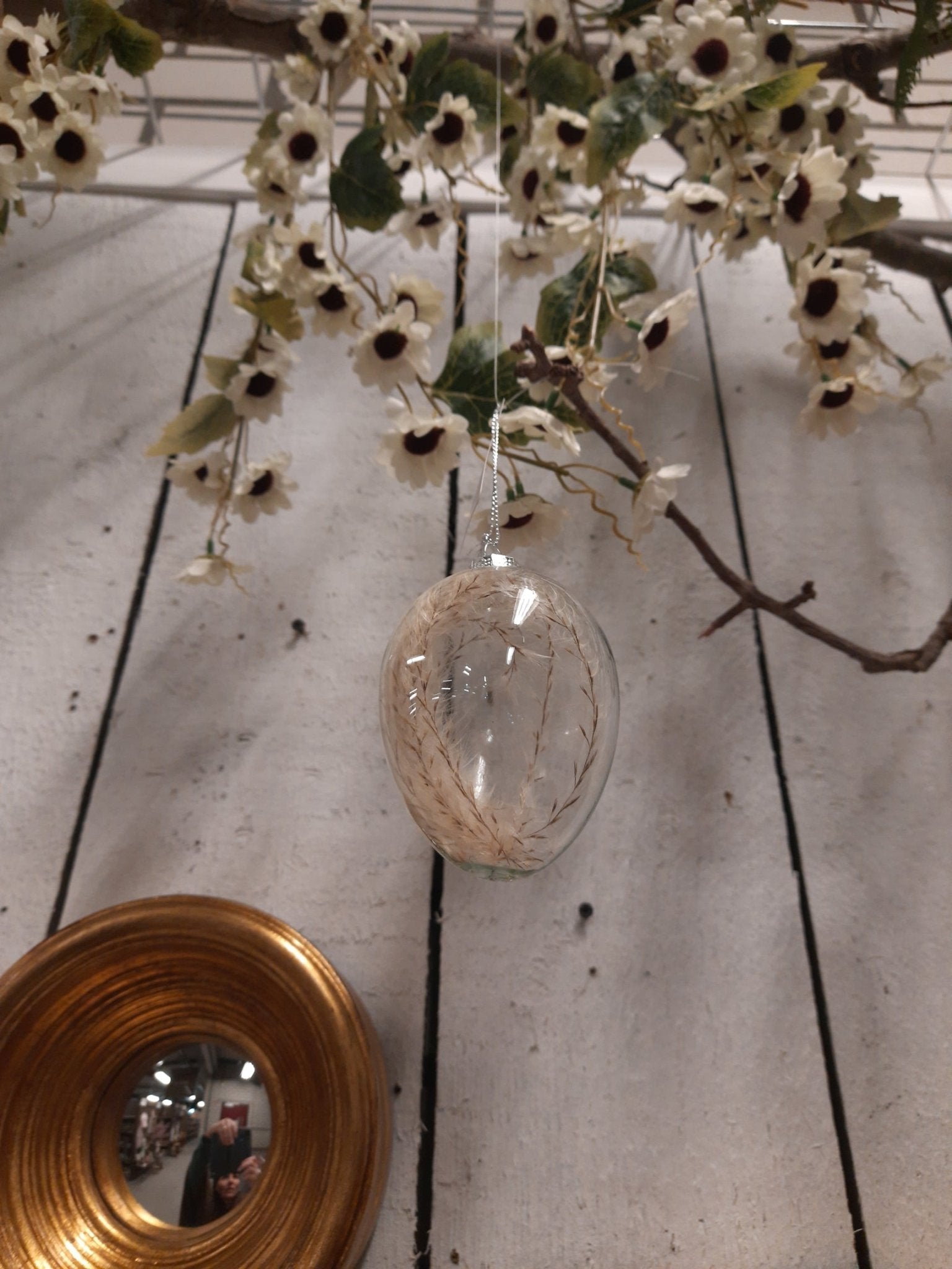Ostereier Glas 3er Set – Gefüllt mit Trockenblumen – Frühlingsdeko Landhaus {{ Shabby Chic und Landhaus Deko }} {{ www.Stein-Alt.de }}