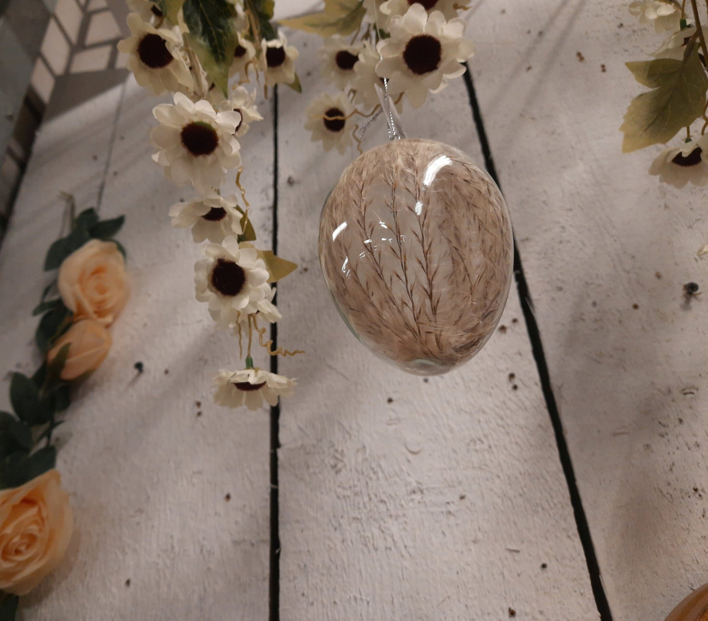 Ostereier Glas 3er Set – Gefüllt mit Trockenblumen – Frühlingsdeko Landhaus {{ Shabby Chic und Landhaus Deko }} {{ www.Stein-Alt.de }}