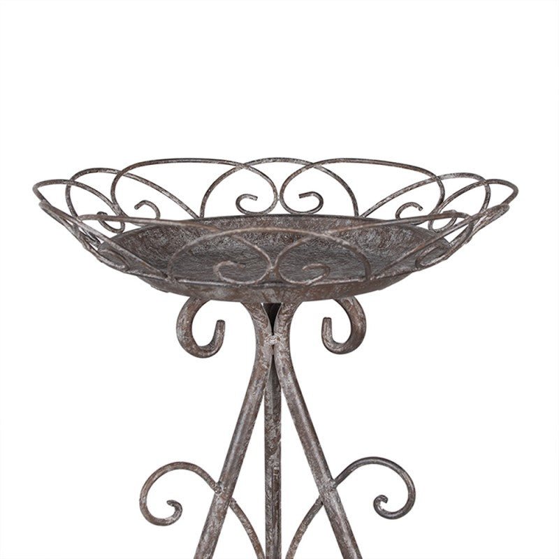 Pflanzenständer Eisen Grau Vintage | Blumentopfhalter Landhaus – 2 Größen {{ Shabby Chic und Landhaus Deko }} {{ www.Stein-Alt.de }}
