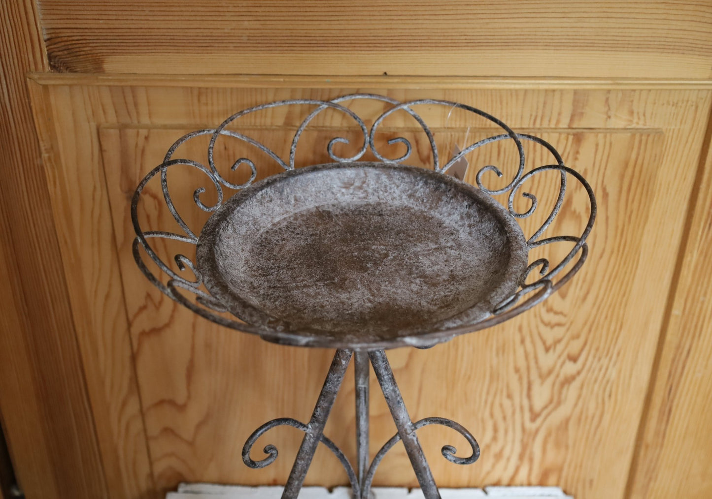 Pflanzenständer Eisen Grau Vintage | Blumentopfhalter Landhaus – 2 Größen {{ Shabby Chic und Landhaus Deko }} {{ www.Stein-Alt.de }}