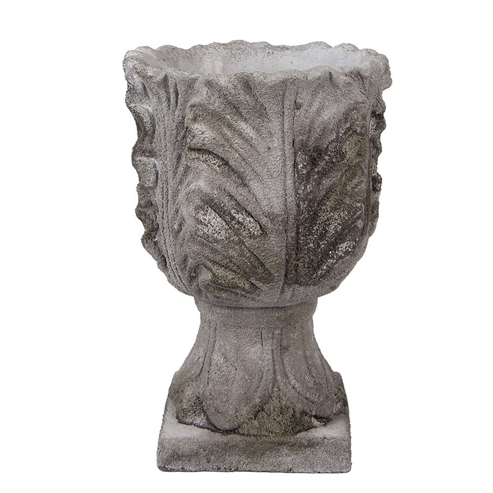 Pflanzkübel Steinguss Grau | Französischer Landhausstil – 2 Varianten Hoch {{ Shabby Chic und Landhaus Deko }} {{ www.Stein-Alt.de }}