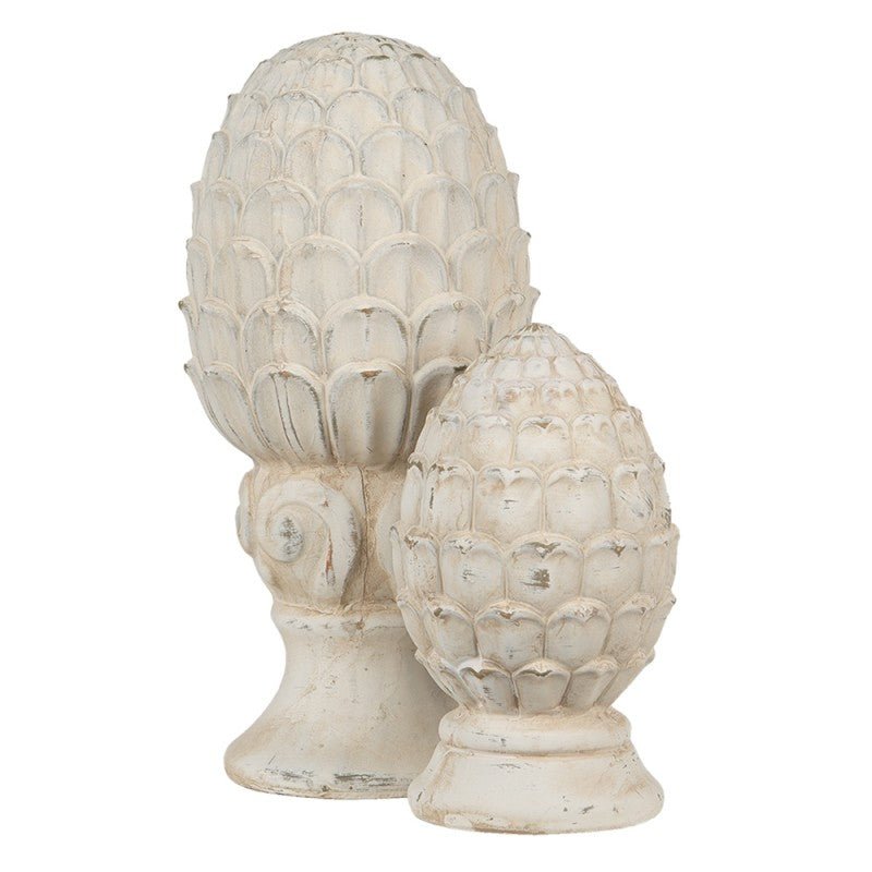 Pinienzapfen Terracotta | Garten-Deko Landhausstil für Balkon & Garten {{ Shabby Chic und Landhaus Deko }} {{ www.Stein-Alt.de }}