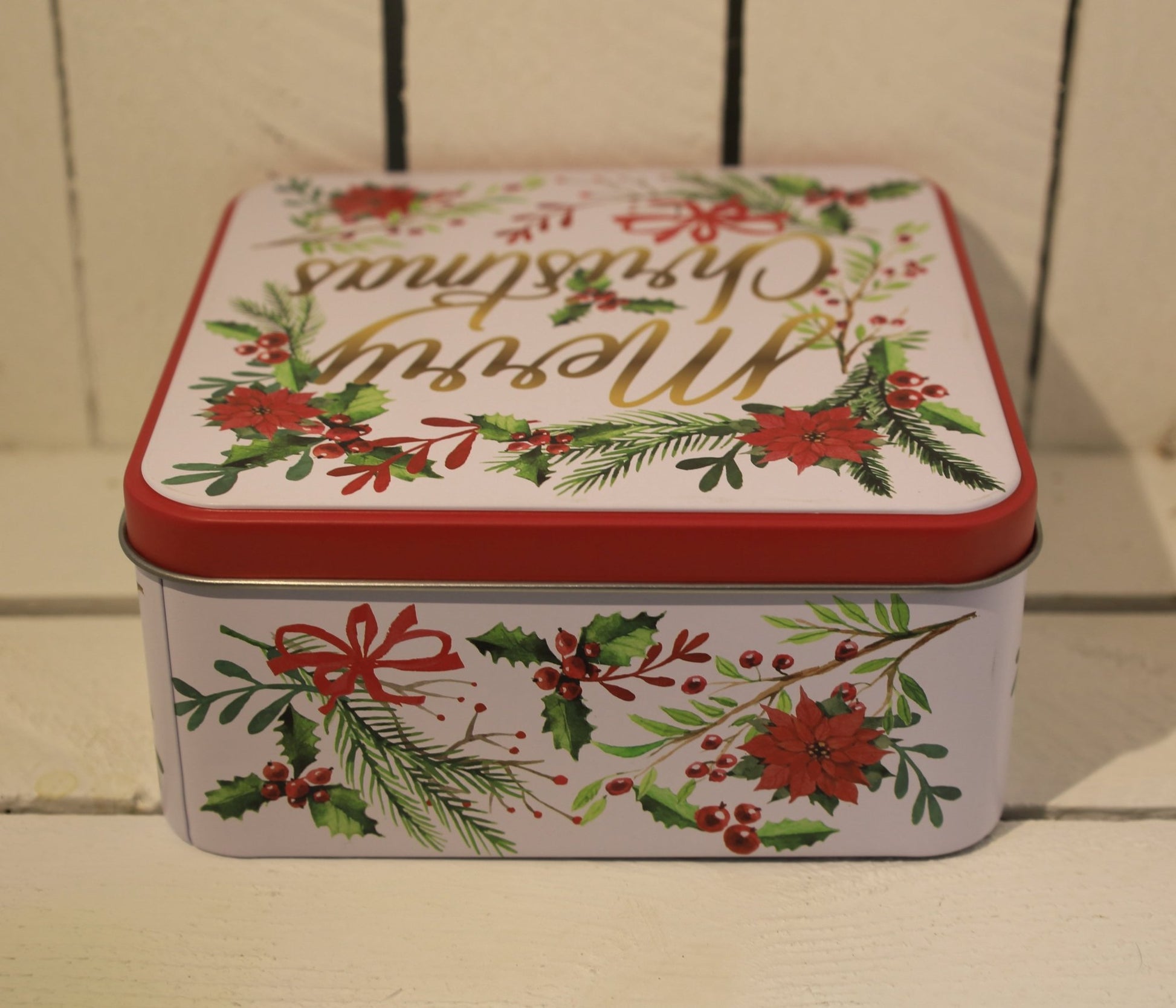Plätzchendosen 3er Set Metall Weihnachten - Merry Christmas Keksdosen Landhausstil {{ Shabby Chic und Landhaus Deko }} {{ www.Stein-Alt.de }}