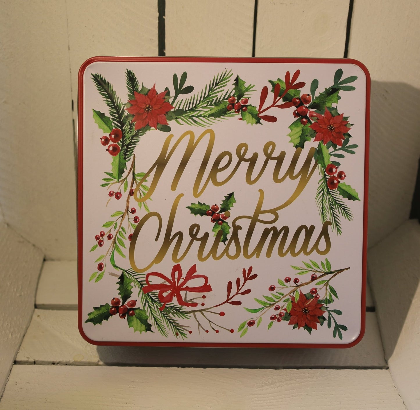 Plätzchendosen 3er Set Metall Weihnachten - Merry Christmas Keksdosen Landhausstil {{ Shabby Chic und Landhaus Deko }} {{ www.Stein-Alt.de }}