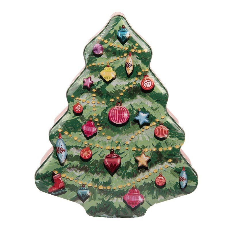 Plätzchendosen / Keksdose: Tannenbaum aus Metall, Weihnachten {{ Shabby Chic und Landhaus Deko }} {{ www.Stein-Alt.de }}
