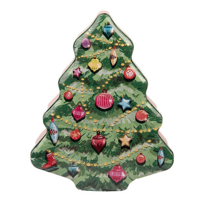Vorratsdose Plätzchendose Tannenbaum Metall Rot-Grün – Keksdose Weihnachten Landhaus | Clayre & Eef Shabby Chic und Landhaus Deko bei www.Stein-Alt.de