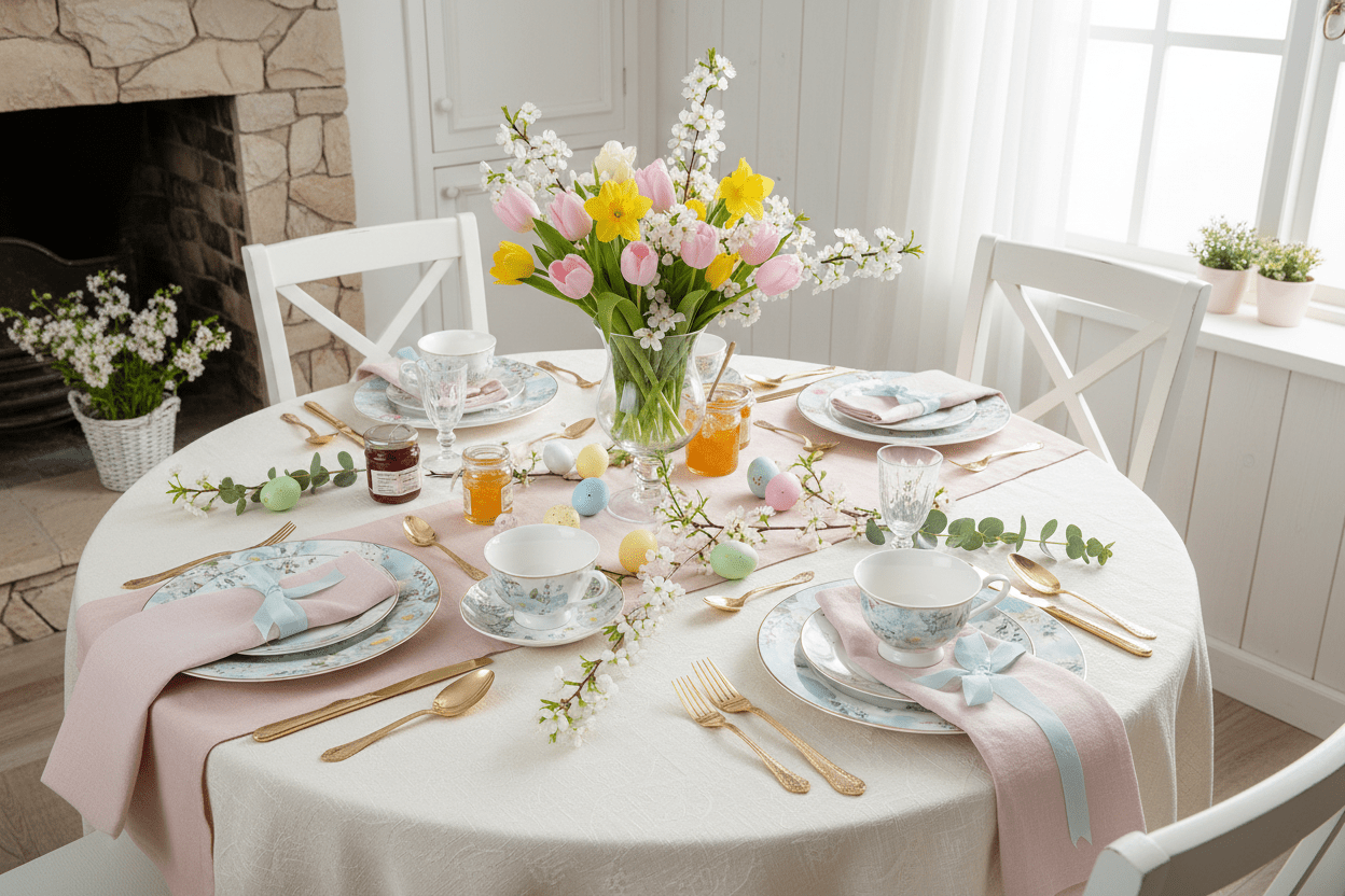 Porzellan Geschirr Blau-Weiß Blumen & Schmetterlinge – Mix & Match Landhausstil {{ Shabby Chic und Landhaus Deko }} {{ www.Stein-Alt.de }}