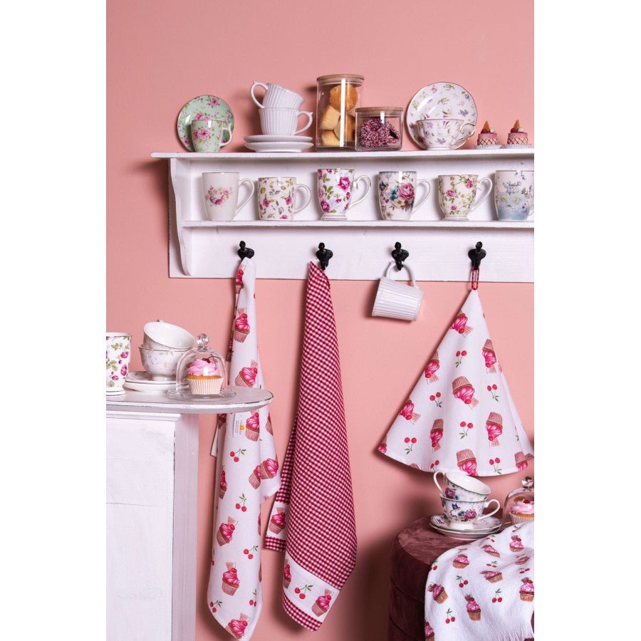Porzellan Geschirr Blau-Weiß Blumen & Schmetterlinge – Mix & Match Landhausstil {{ Shabby Chic und Landhaus Deko }} {{ www.Stein-Alt.de }}