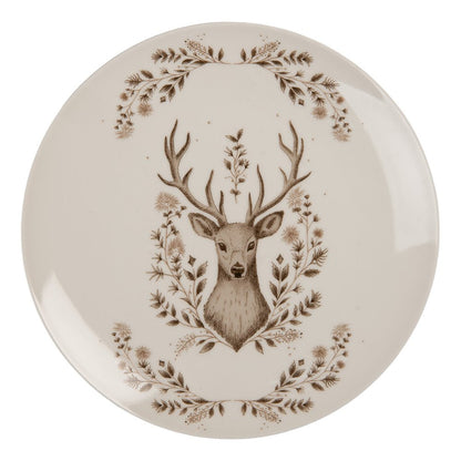 Geschirr Porzellan Geschirr Set Hirsch Weihnachten - Teller, Tassen & Schalen Frühstücksteller Shabby Chic und Landhaus Deko bei www.Stein-Alt.de