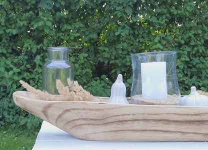 Petit Vase en Verre Soliflore Lot de 2 - Clayre & Eef Style Maison de Campagne