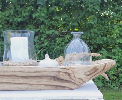 Muschelförmige Glasvase 2er Set - Transparente Blumenvase für Hochzeit & Tischdekoration