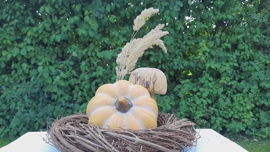 Kürbis Dekoration Herbst - Keramik Orange, Clayre & Eef