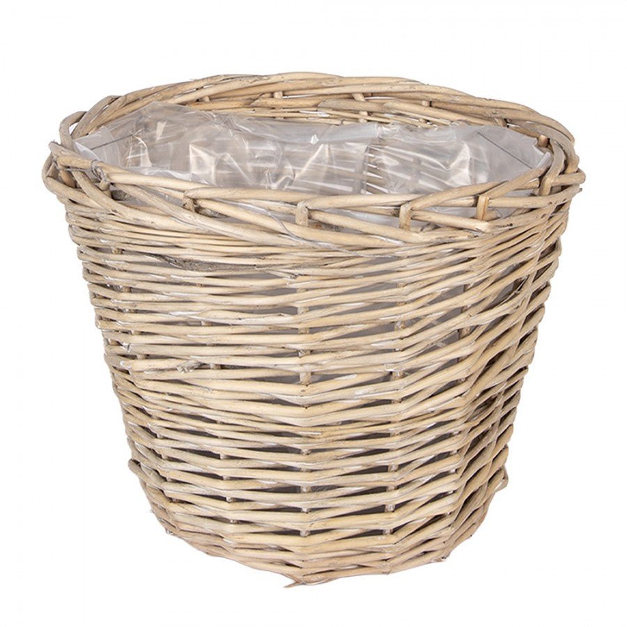 Rattan Pflanztopf 3er Set – Boho Übertopf Beige | Clayre & Eef {{ Shabby Chic und Landhaus Deko }} {{ www.Stein-Alt.de }}