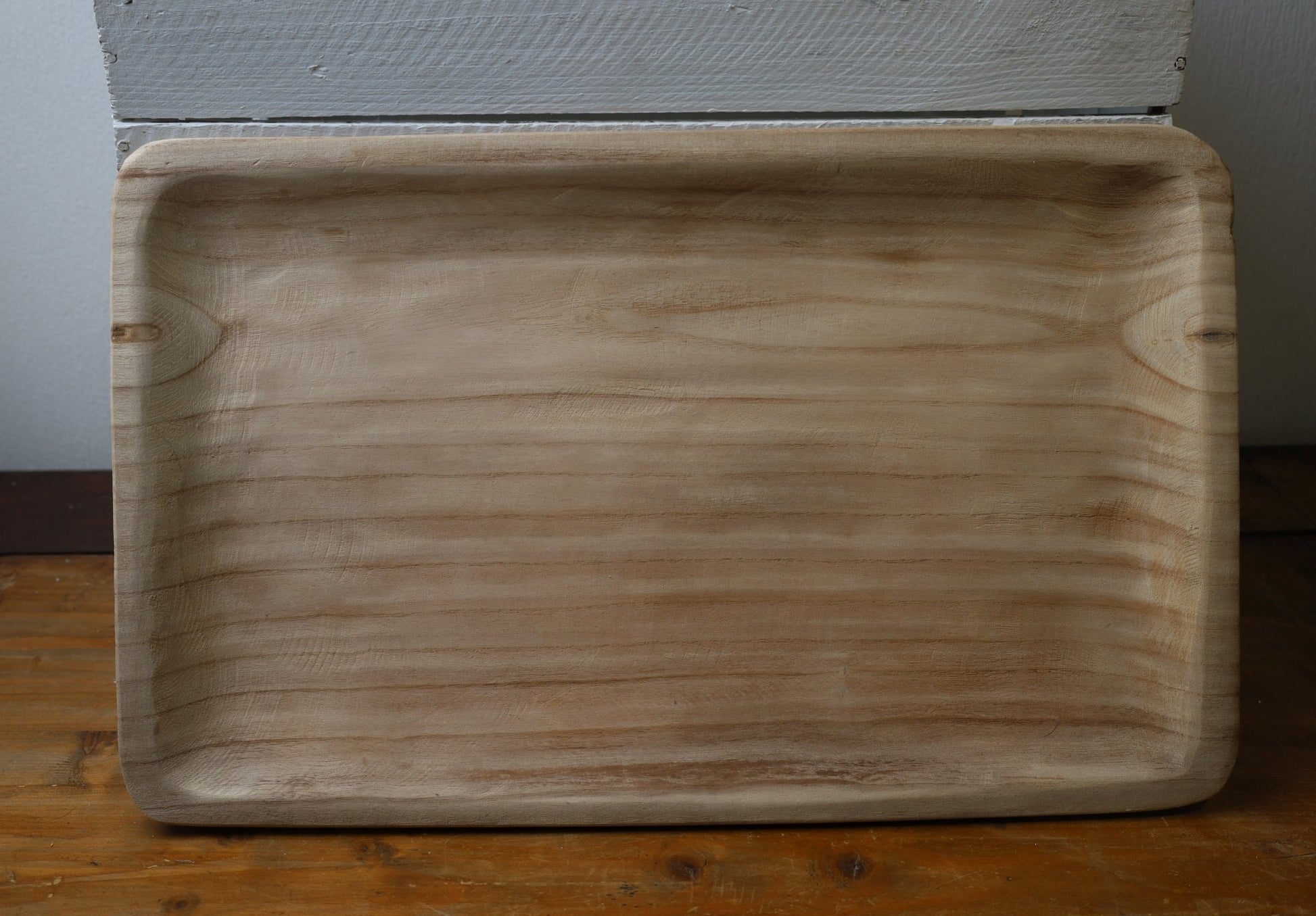 Holztablett Landhausstil – Rustikale Dekorationsschale in 2 Größen {{ Shabby Chic und Landhaus Deko }} {{ www.Stein-Alt.de }}
