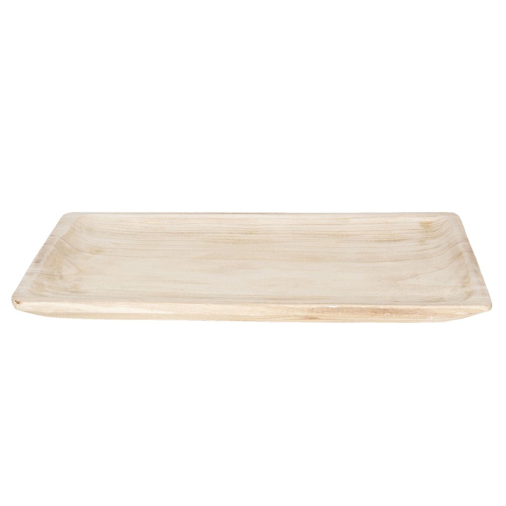 Holztablett Landhausstil – Rustikale Dekorationsschale in 2 Größen 51x32x4 cm {{ Shabby Chic und Landhaus Deko }} {{ www.Stein-Alt.de }}