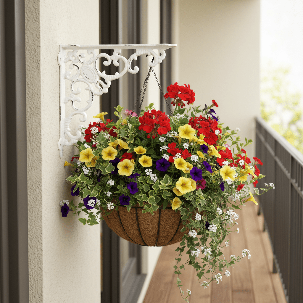 Regalkonsole Eisen Weiß – Wandhalterung Landhausstil {{ Shabby Chic und Landhaus Deko }} {{ www.Stein-Alt.de }}