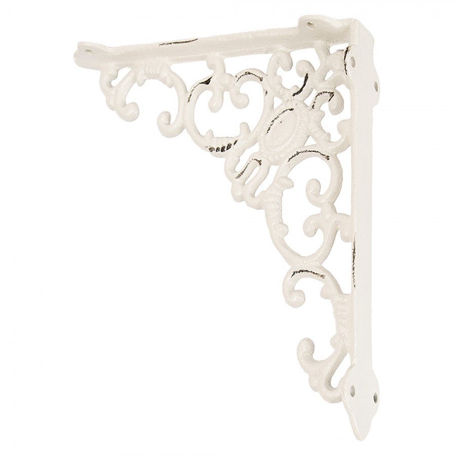 Regalkonsole Eisen Weiß – Wandhalterung Landhausstil {{ Shabby Chic und Landhaus Deko }} {{ www.Stein-Alt.de }}