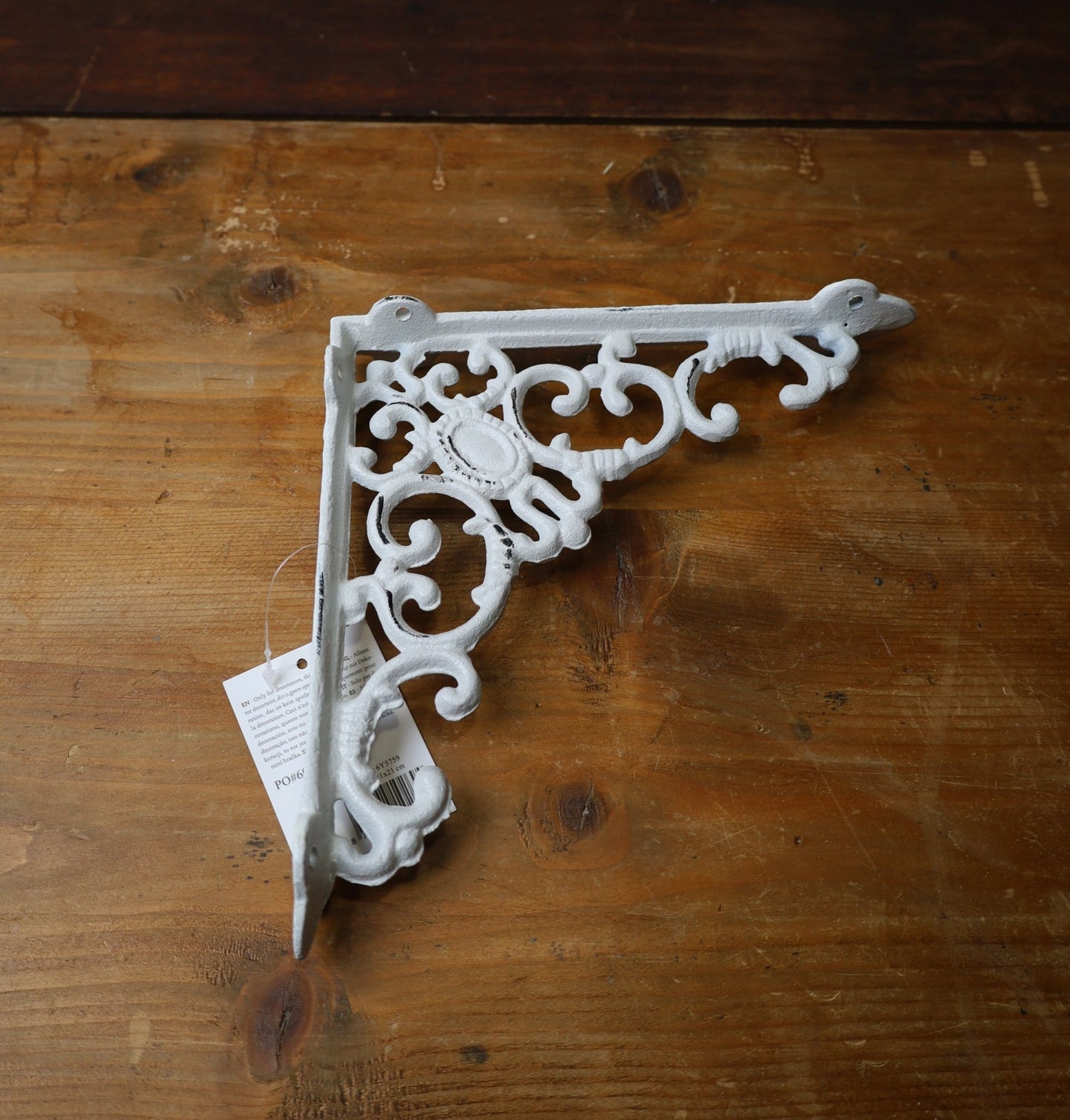 Regalkonsole Eisen Weiß – Wandhalterung Landhausstil {{ Shabby Chic und Landhaus Deko }} {{ www.Stein-Alt.de }}