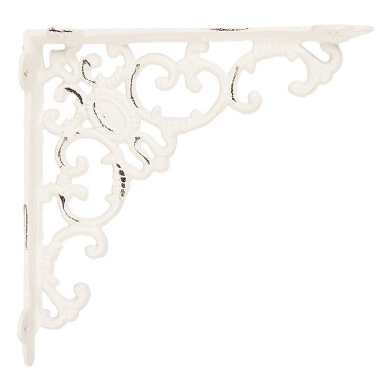 Regalkonsole Eisen Weiß – Wandhalterung Landhausstil {{ Shabby Chic und Landhaus Deko }} {{ www.Stein-Alt.de }}