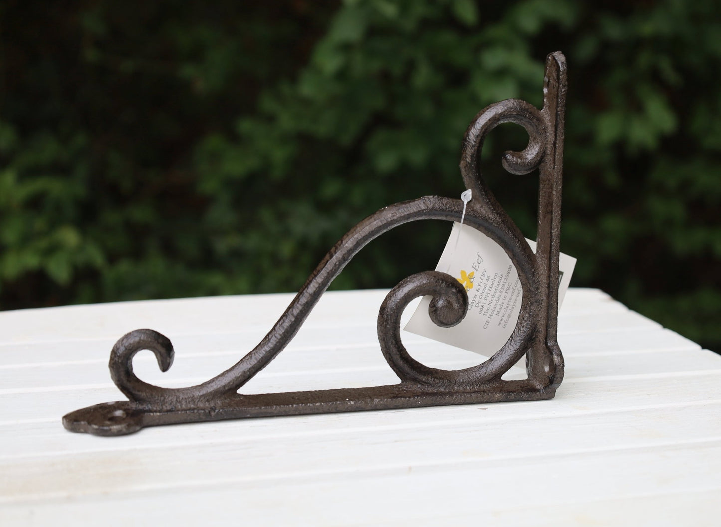 Regalkonsole Eisen Braun | Wandhalterung für Regal & Blumenampel Landhaus {{ Shabby Chic und Landhaus Deko }} {{ www.Stein-Alt.de }}