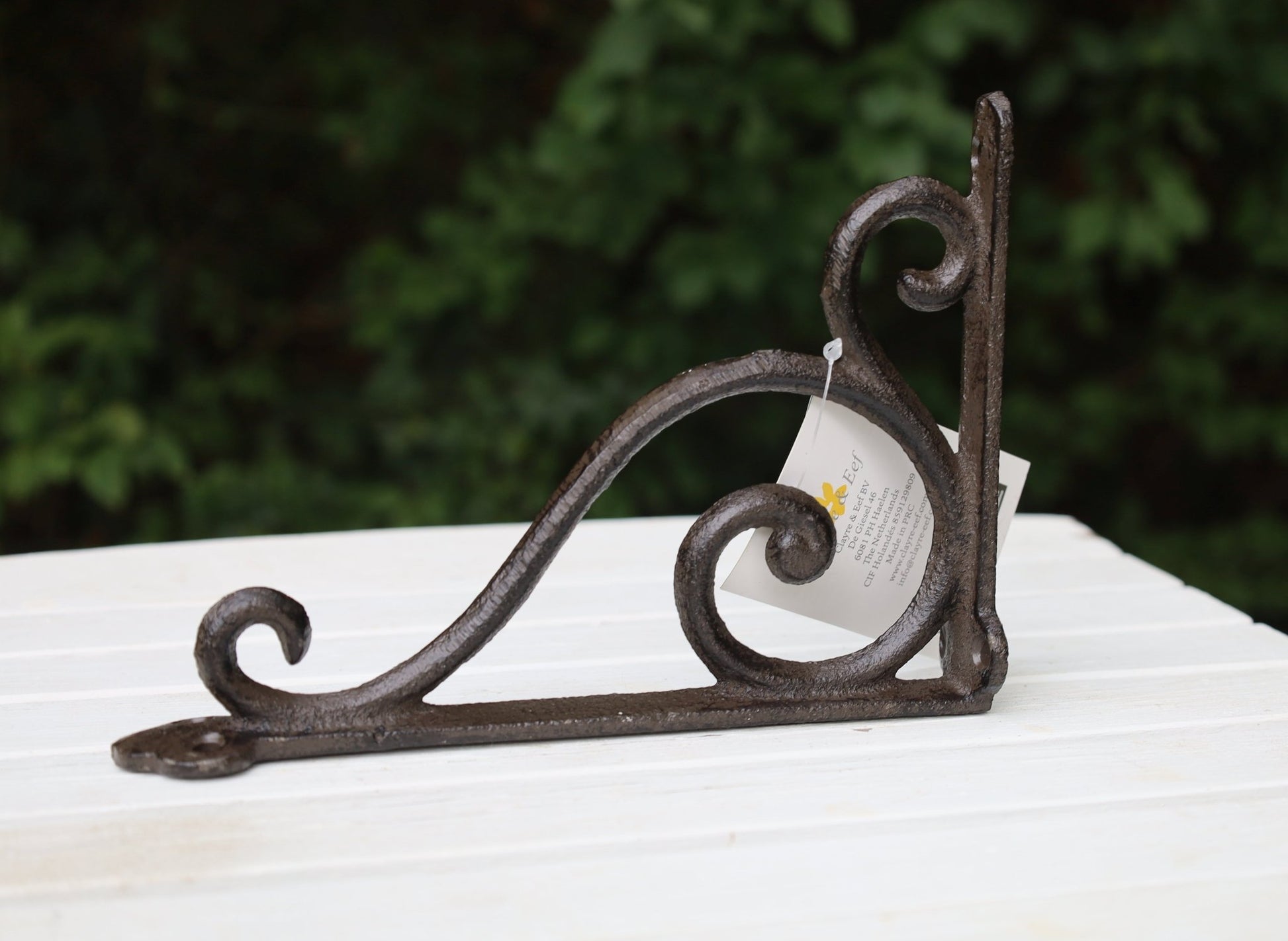 Regalkonsole Eisen Braun | Wandhalterung für Regal & Blumenampel Landhaus {{ Shabby Chic und Landhaus Deko }} {{ www.Stein-Alt.de }}