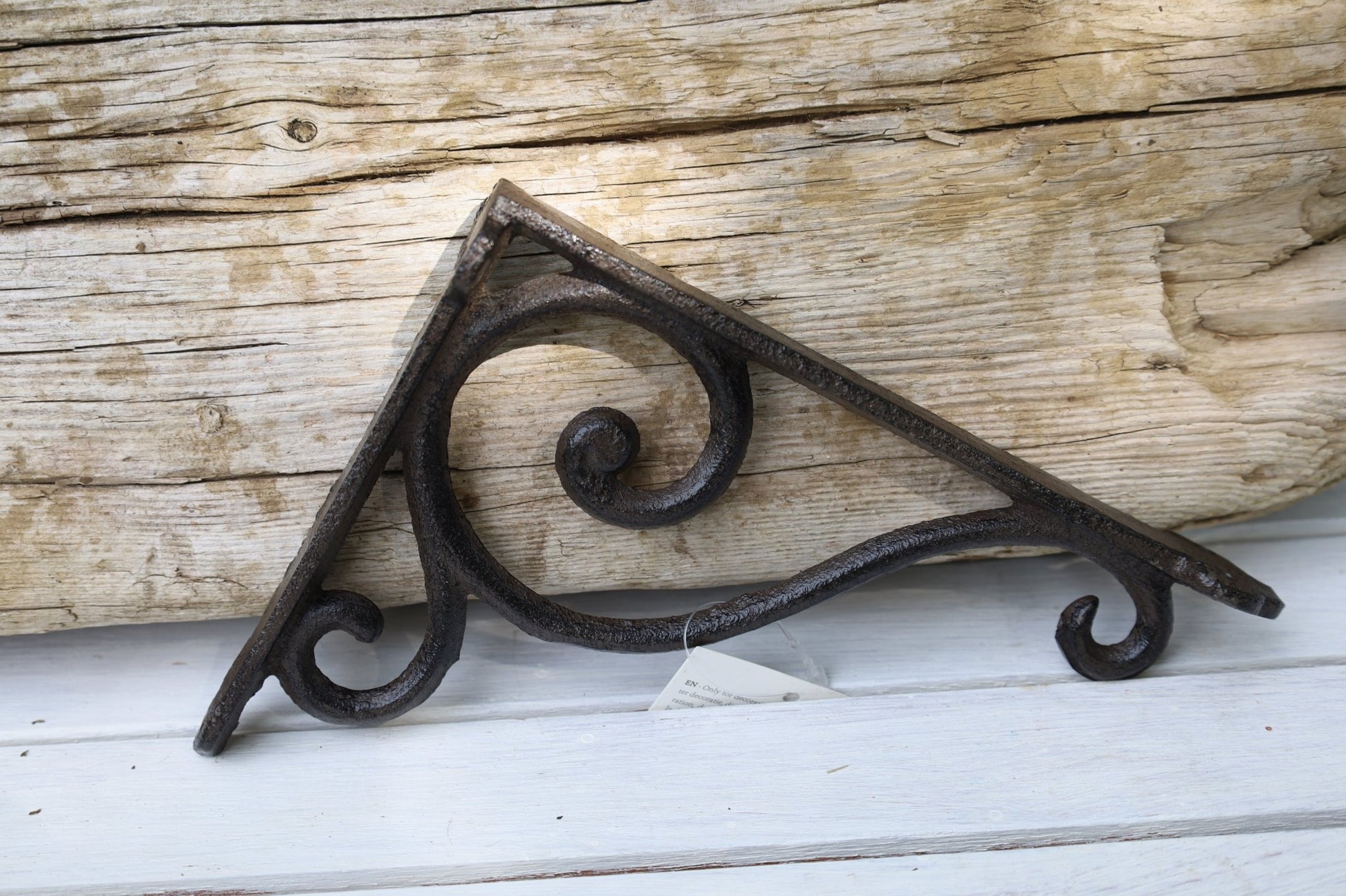 Regalkonsole Eisen Braun | Wandhalterung für Regal & Blumenampel Landhaus {{ Shabby Chic und Landhaus Deko }} {{ www.Stein-Alt.de }}