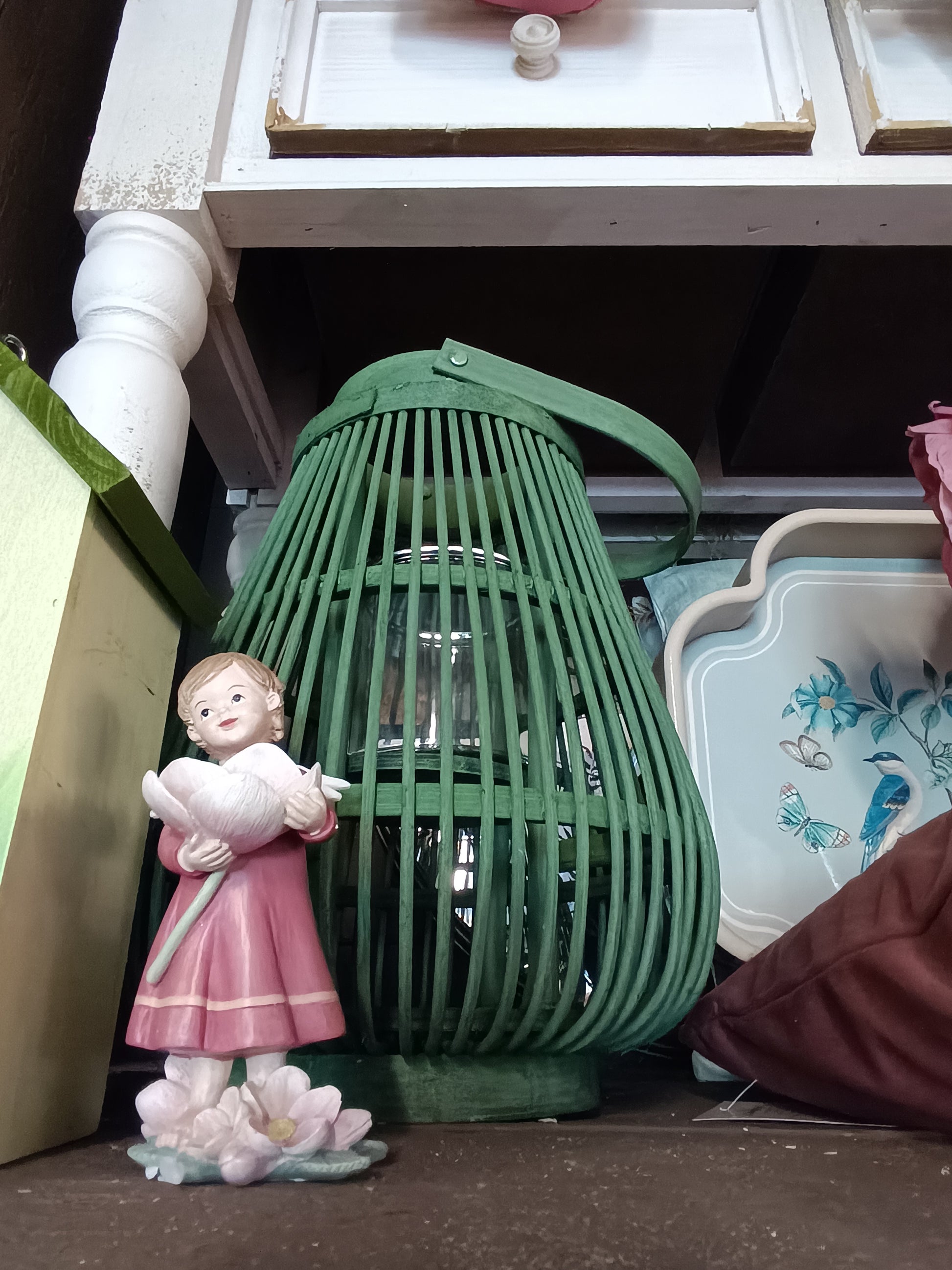 Windlicht Laterne Rattan Grün – Rund oder Eckig | Cottage & Landhausstil {{ Shabby Chic und Landhaus Deko }} {{ www.Stein-Alt.de The cosy Cottage }}