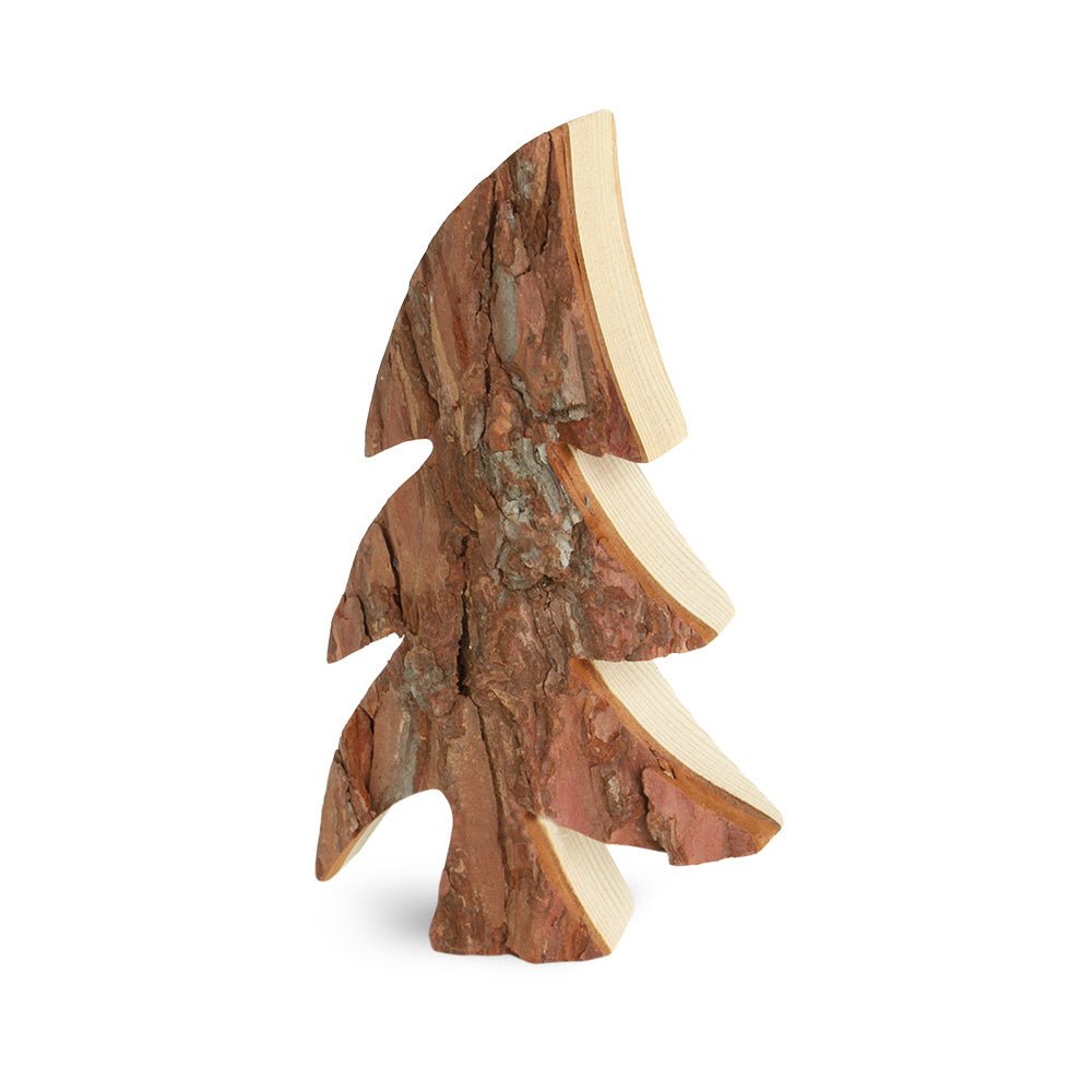 Rustikaler Tannenbaum aus Rindenholz - Handgefertigt im Landhausstil {{ Shabby Chic und Landhaus Deko }} {{ www.Stein-Alt.de }}
