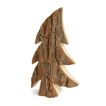 Tannenbaum Rustikaler Tannenbaum aus Rindenholz - Handgefertigt im Landhausstil Shabby Chic und Landhaus Deko bei www.Stein-Alt.de