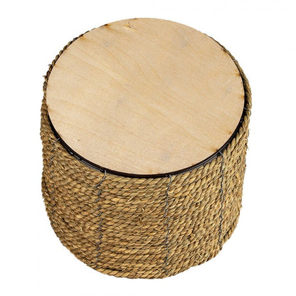 Blumentöpfe & Vasen Seegras Übertopf Braun Natur - Boho Landhaus Blumentopf Innen Shabby Chic und Landhaus Deko bei www.Stein-Alt.de