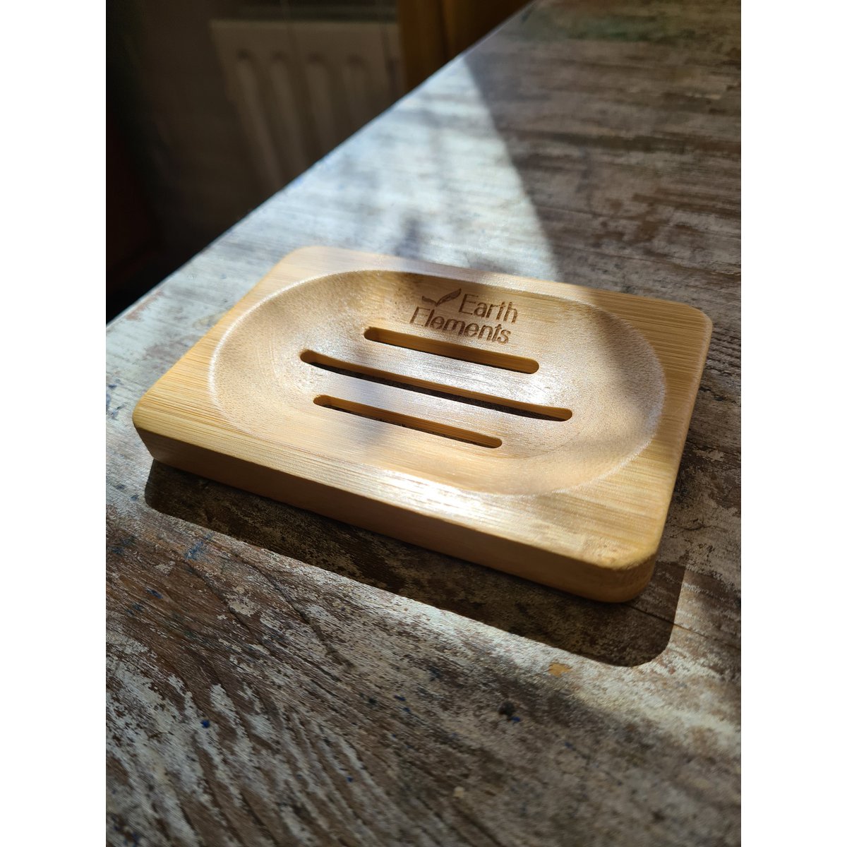 Seifenschale Bambus | Natürliche Seifenablage für Bad & Küche – 2 Varianten 12 cm x8 cm x 1 cm {{ Shabby Chic und Landhaus Deko }} {{ www.Stein-Alt.de }}