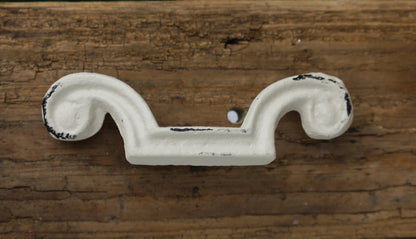 Schubladengriff Shabby Chic Schubladengriff / Möbelknauf aus Eisen in Creme-Weiß Shabby Chic und Landhaus Deko bei www.Stein-Alt.de