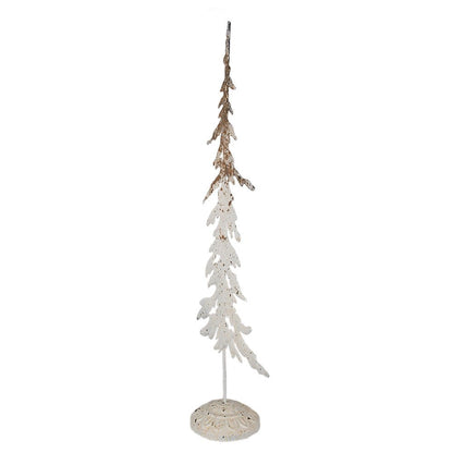 Tannenbaum Shabby Chic Tannenbaum Metall Weiß-Braun - Weihnachtsdeko Landhausstil Shabby Chic und Landhaus Deko bei www.Stein-Alt.de