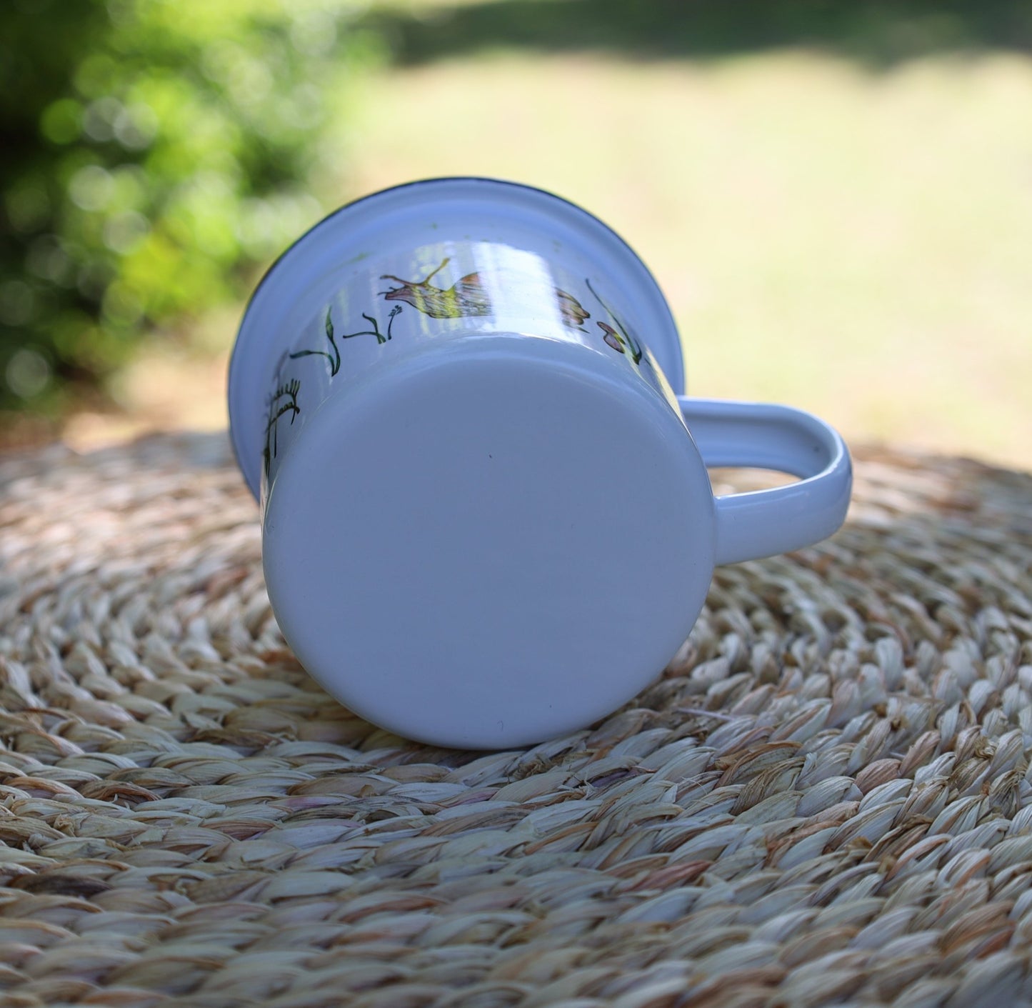 Emaille-Tasse Sternengucker, Schnecke & Grashupper | Outdoor & Camping 300 ml {{ Shabby Chic und Landhaus Deko }} {{ www.Stein-Alt.de }}