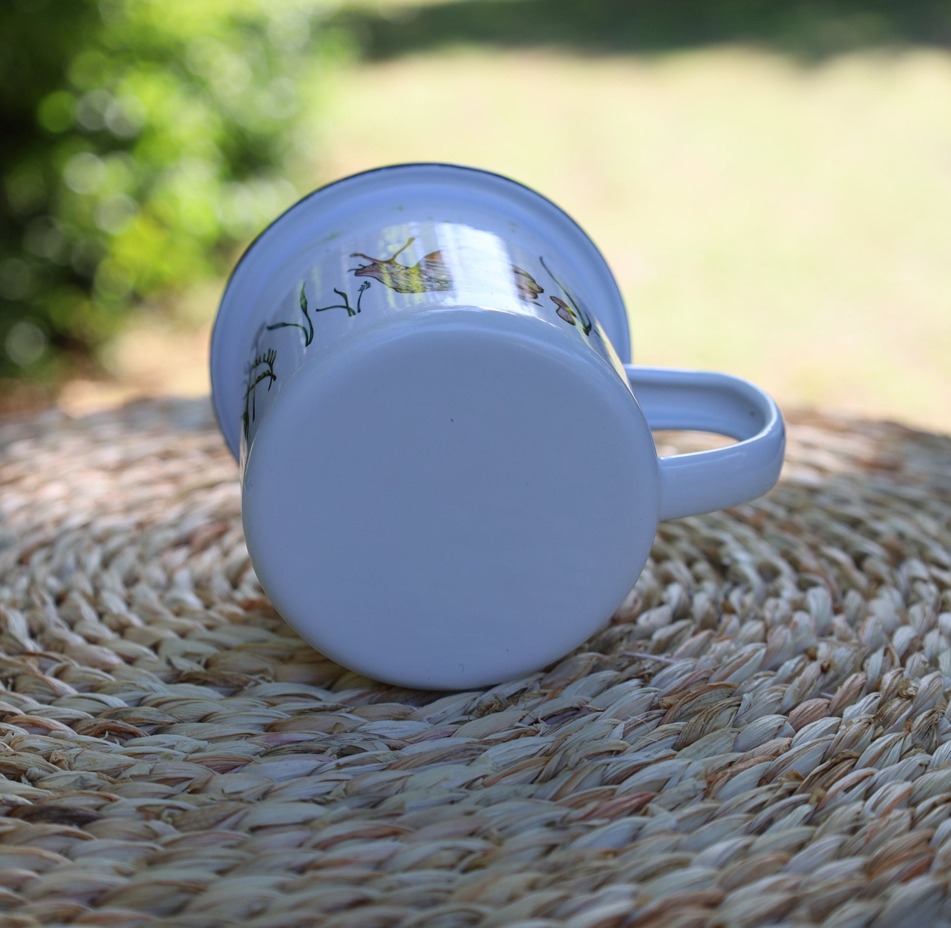Emaille-Tasse Sternengucker, Schnecke & Grashupper | Outdoor & Camping 300 ml {{ Shabby Chic und Landhaus Deko }} {{ www.Stein-Alt.de }}