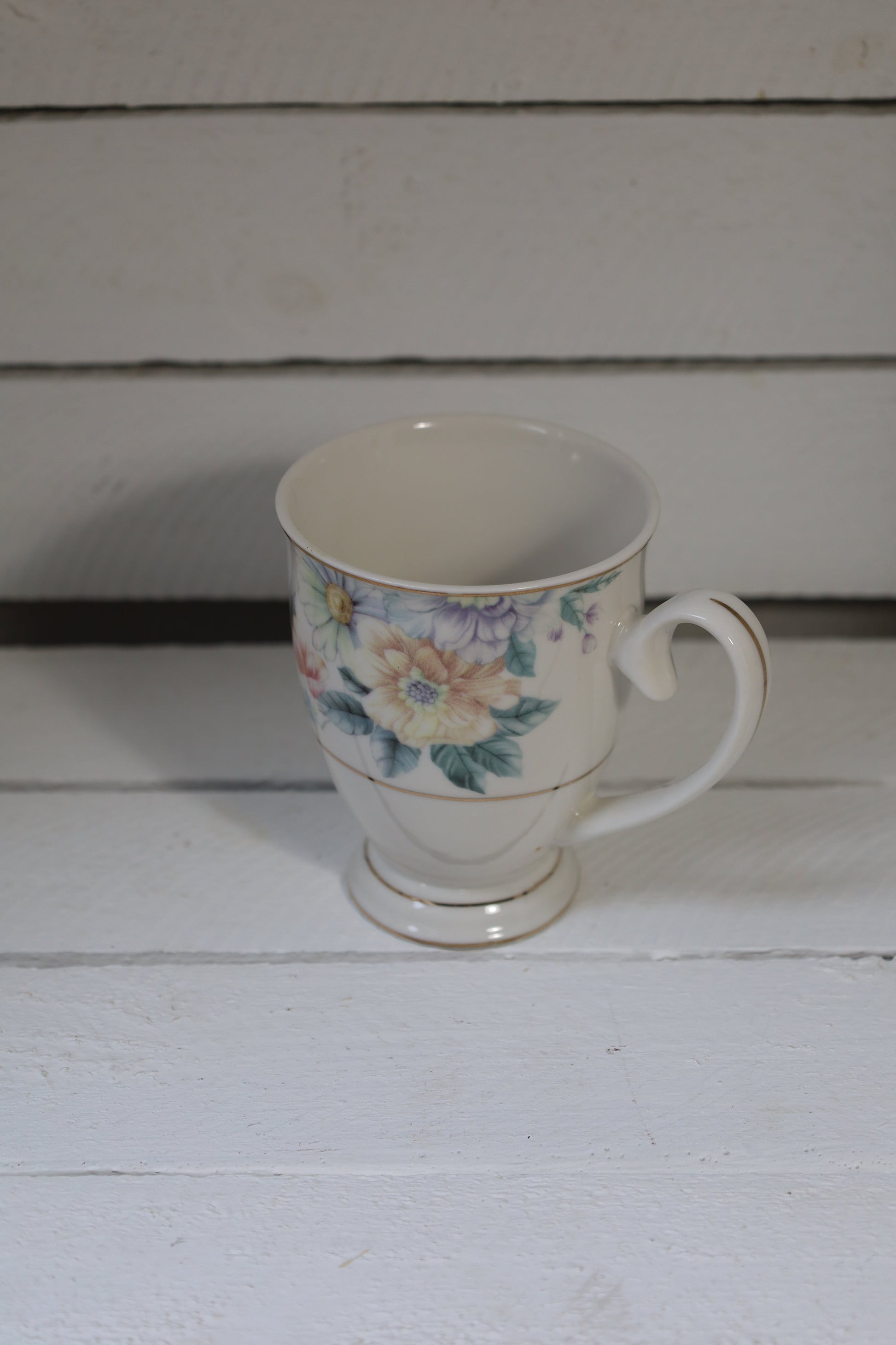 Tassen mit romantischem Blumenmotiv 300 ml – Clayre & Eef Mix and Match {{ Shabby Chic und Landhaus Deko }} {{ www.Stein-Alt.de }}