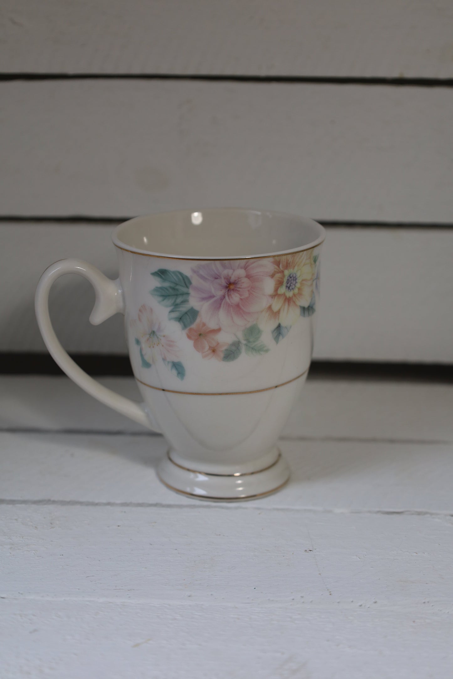 Tassen mit romantischem Blumenmotiv 300 ml – Clayre & Eef Mix and Match {{ Shabby Chic und Landhaus Deko }} {{ www.Stein-Alt.de }}